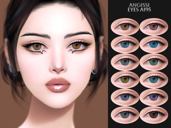 EYES A195 by ANGISSI Sims 4 CC