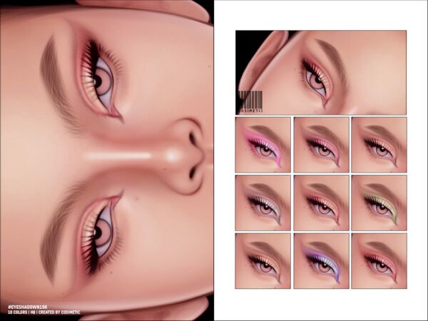 Stunning Eyeshadow N196 by Cosimetic Sims 4 CC