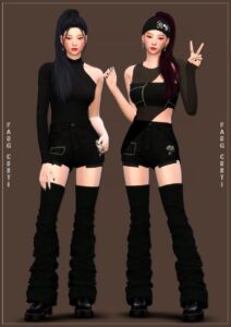 Create Karina’s Whiplash Outfits in The Sims 4 Sims 4 CC