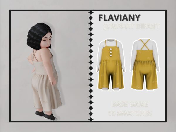 Flaviany – Jumpsuit Infant Sims 4 CC