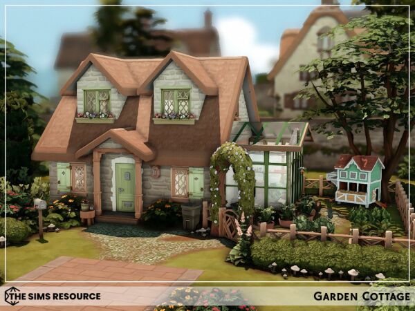 Charming Garden Cottage by Sharon337 Sims 4 CC