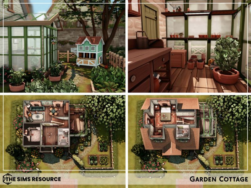 sims 4 cc garden cottage by sharon337 3