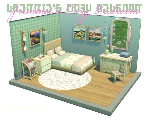 Gremmie’s Cozy Bedroom Sims 4 CC