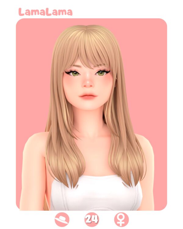 Hair Annie by Lamalama Sims 4 CC