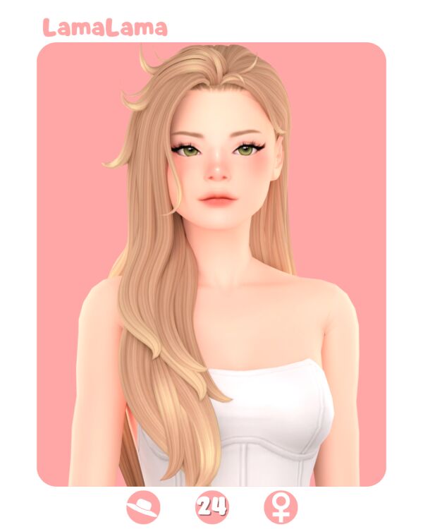 Hair Evangeline Sims 4 CC