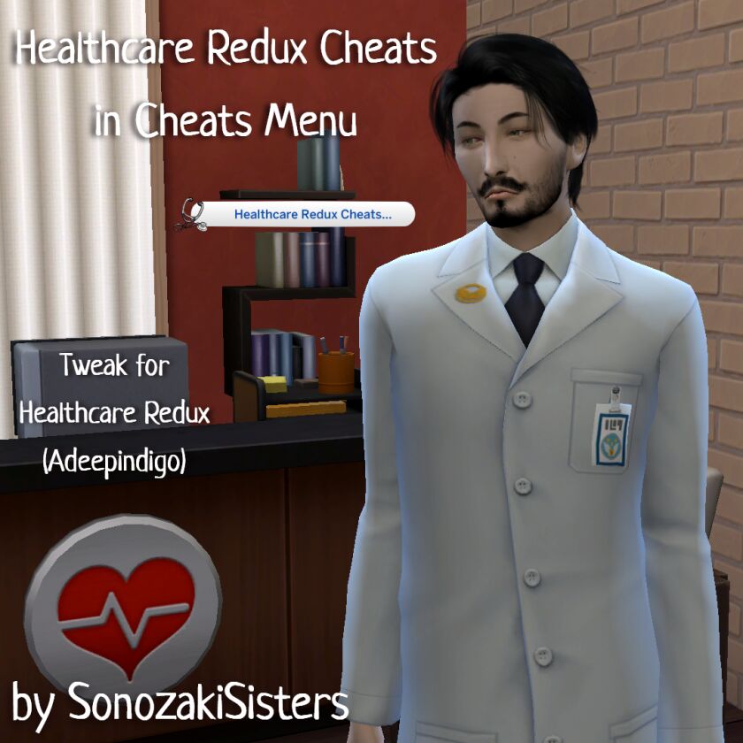 Healthcare Redux Cheats Menu Tweak Sims 4 CC