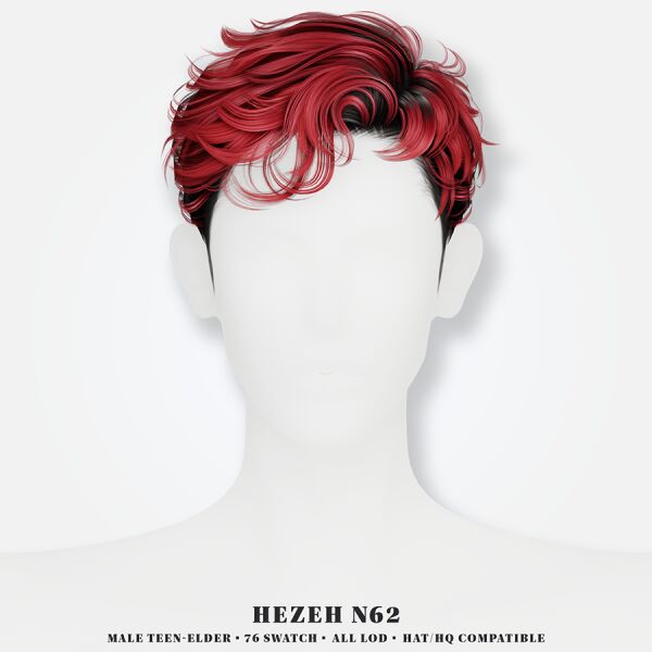 [Hezeh] Hair No.62 Sims 4 CC