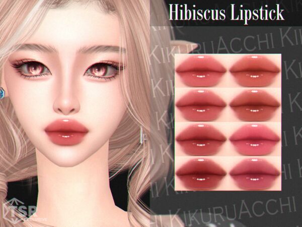 Hibiscus Lipstick: A Beautiful Shade for Your Sims Sims 4 CC