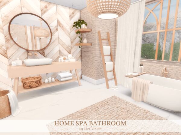 Home Spa Bathroom By Blustersims Sims 4 CC