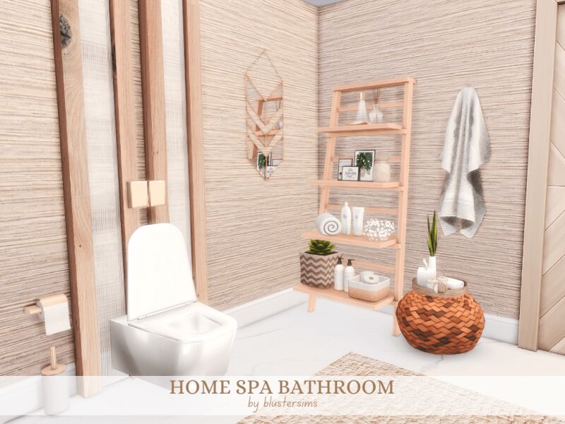 sims 4 cc home spa bathroom by blustersims 2