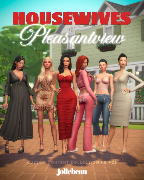 Housewives Of Pleasantview Set Sims 4 CC