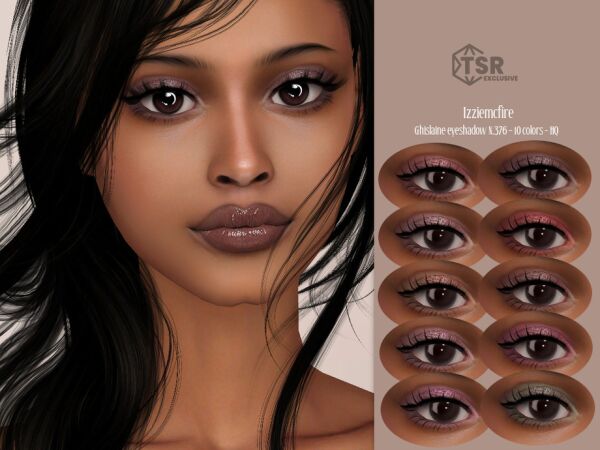 IMF Ghislaine Eyeshadow N.376 by Izziemcfire Sims 4 CC