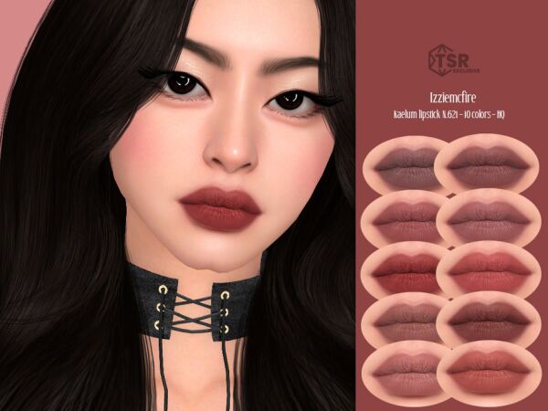 IMF Kaelum Lipstick N.621 – Stunning Lip Color Sims 4 CC