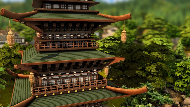 sims 4 cc japanese temple no cc by plumbobkingdom 2