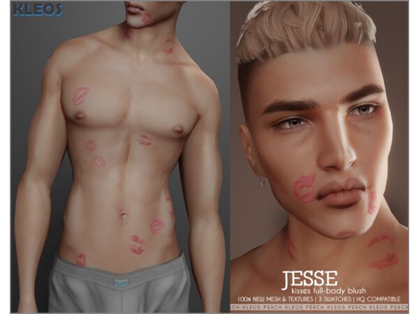 Jesse Kisses Full Body Blush Sims 4 CC