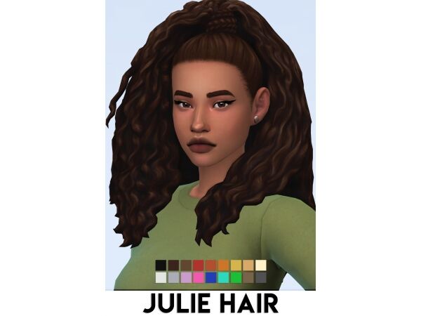 Julie Hair by Vikai Sims 4 CC