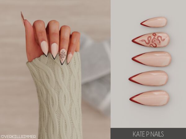 Kate P Nails Sims 4 CC