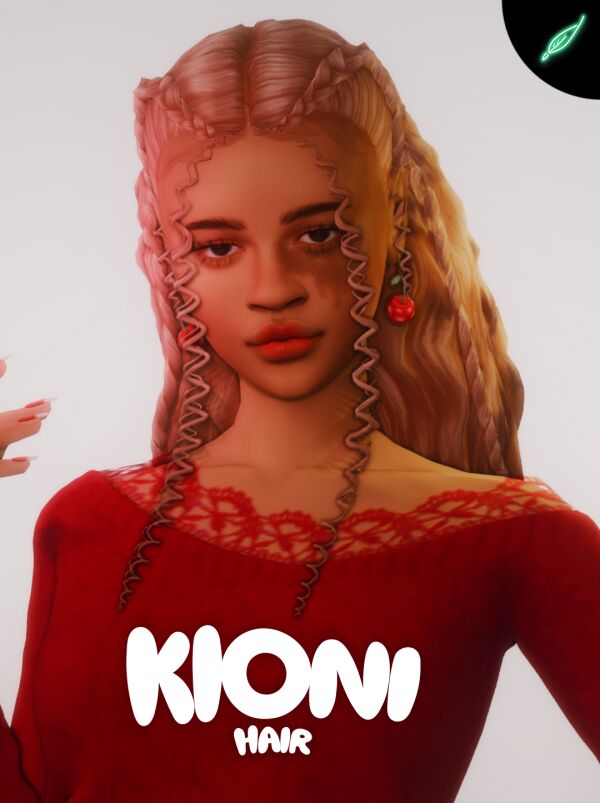 Kioni~ Hair by Thatonegreenleaf Sims 4 CC