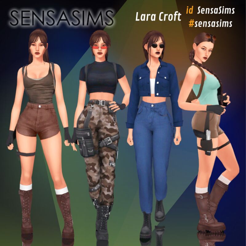 sims 4 cc lara croft free download cas by sensasims 2