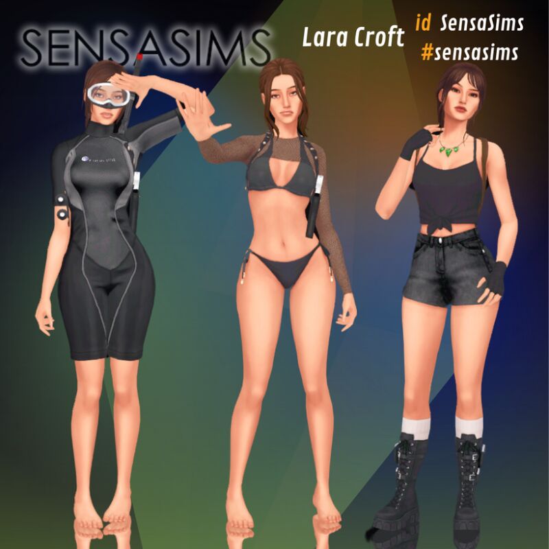 sims 4 cc lara croft free download cas by sensasims 4