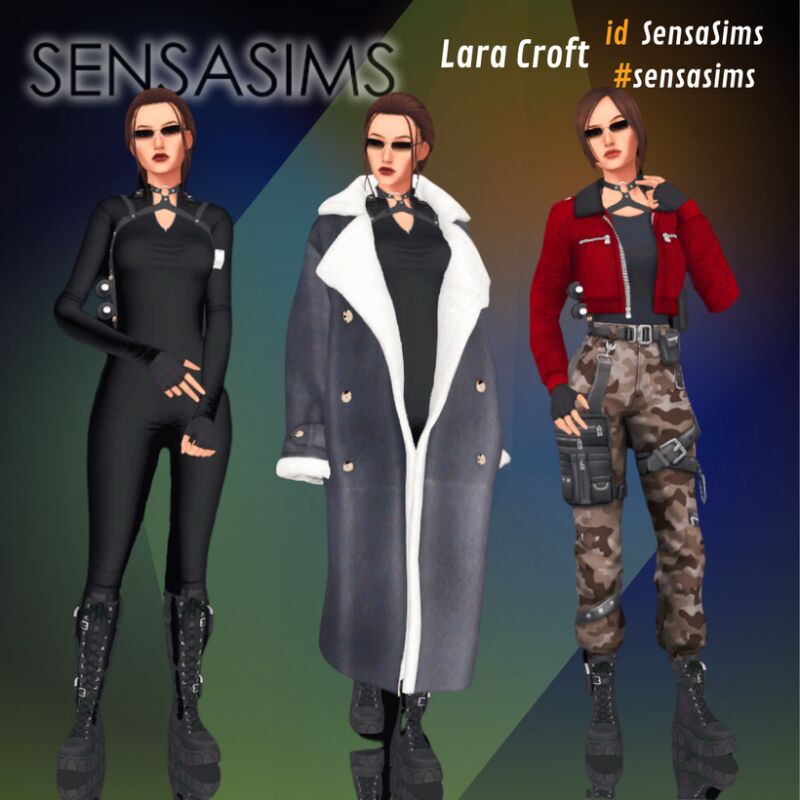 sims 4 cc lara croft free download cas by sensasims 5