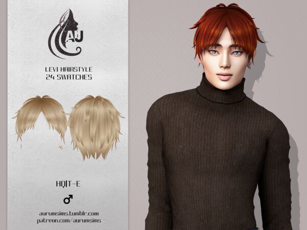 Levi – Short Hairstyle Sims 4 CC