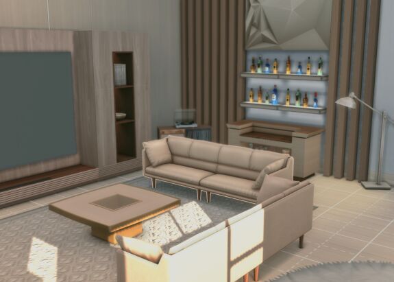 sims 4 cc living room no cc by visims 2