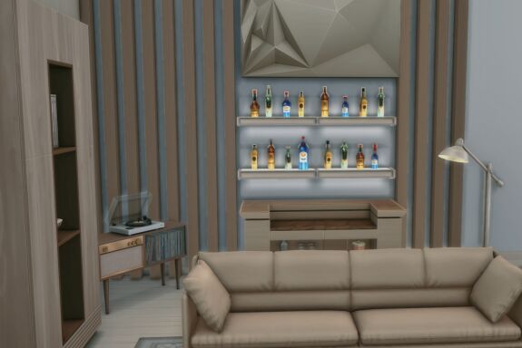 sims 4 cc living room no cc by visims 3