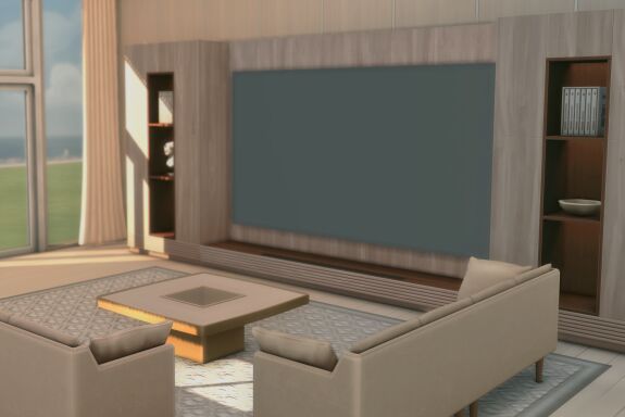 sims 4 cc living room no cc by visims 4