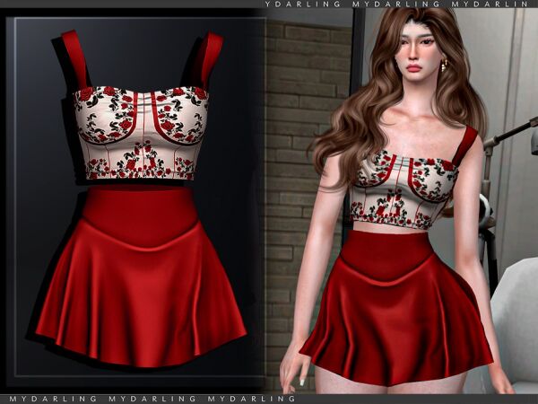 Chic Marsam Dress for Adults Sims 4 CC