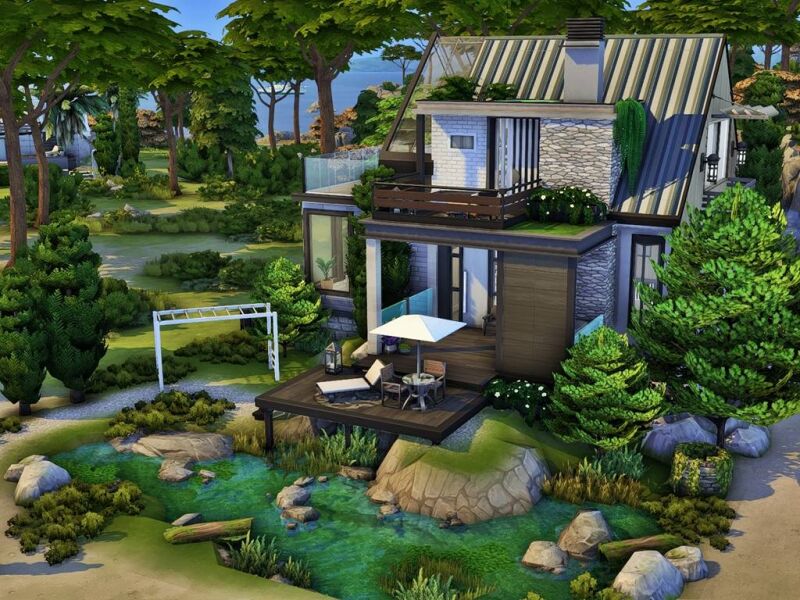 sims 4 cc modern hill house 2 by raydesign9 2