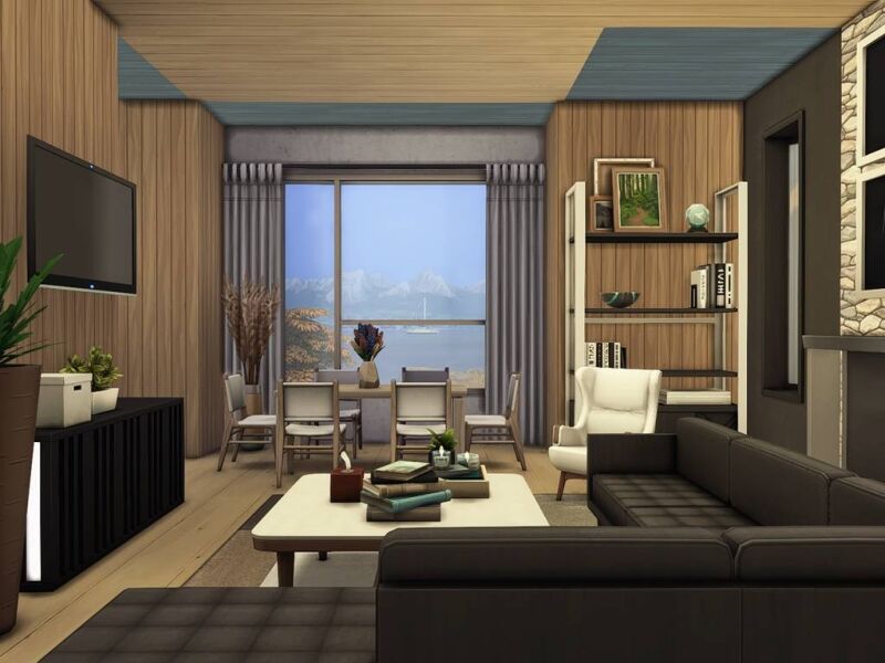 sims 4 cc modern hill house 2 by raydesign9 4