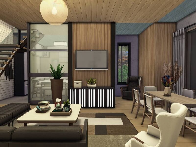 sims 4 cc modern hill house 2 by raydesign9 5