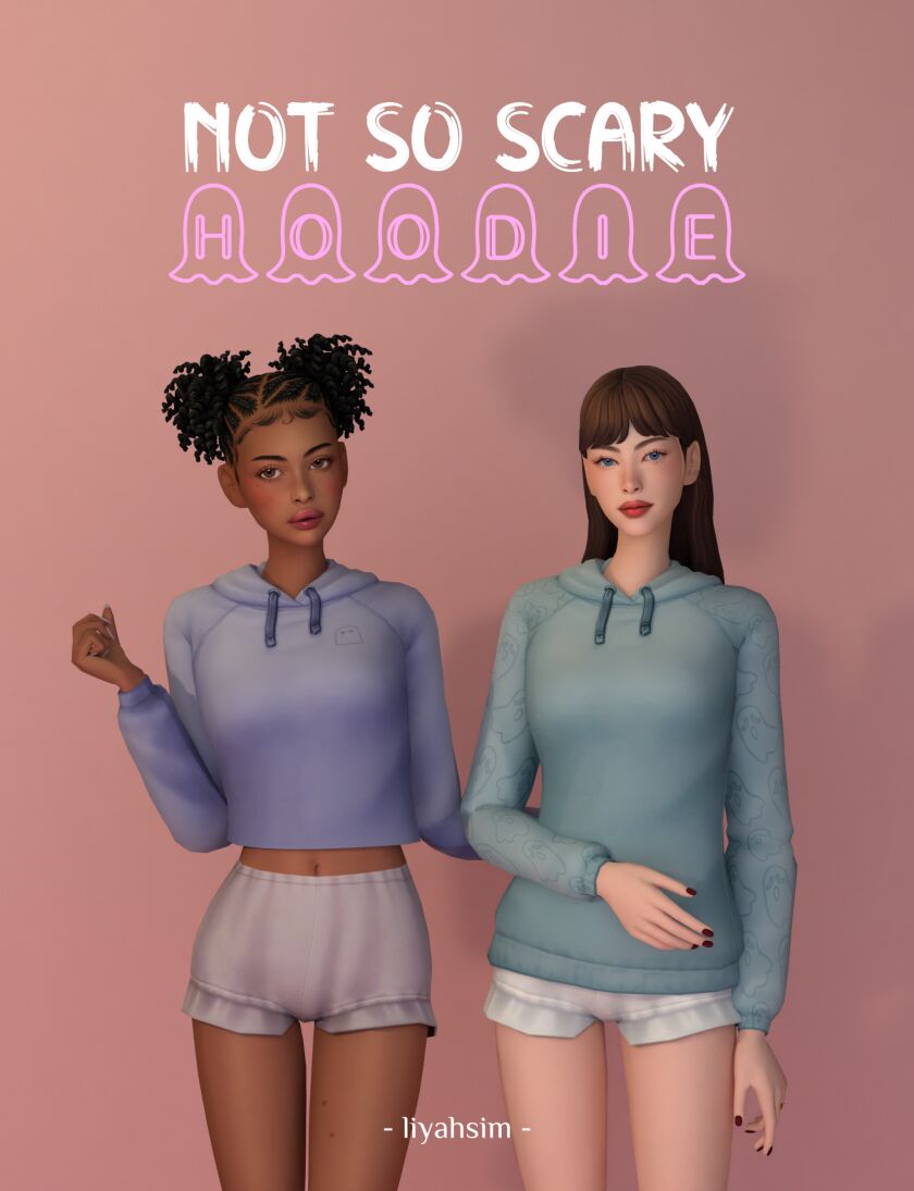 Not So Scary Hoodie – V1 + V2 Gift Sims 4 CC