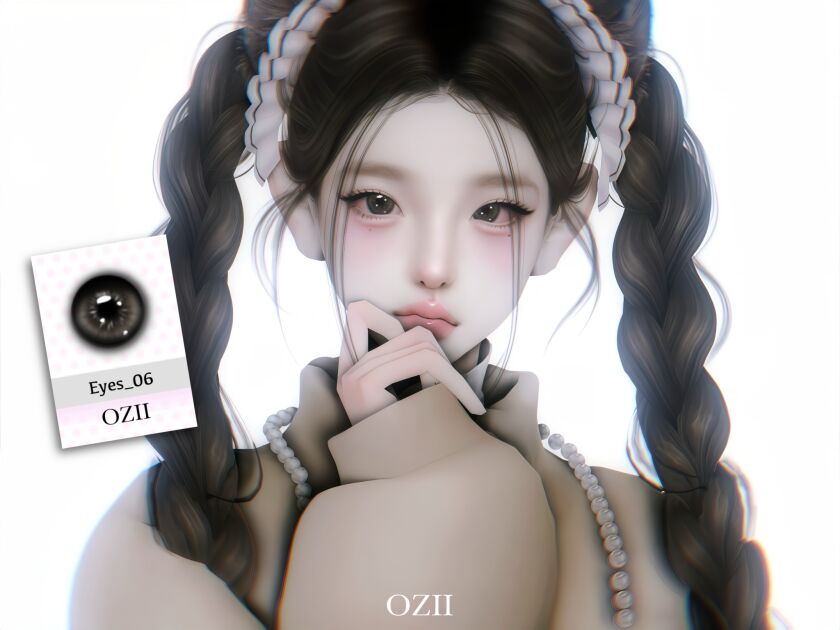 Ozii Eyes 06 – 12 Swatches Facepaint Sims 4 CC