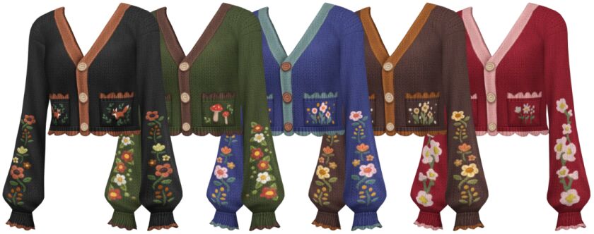 sims 4 cc pinata cardigan by trillyke 2