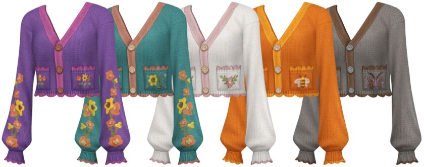 sims 4 cc pinata cardigan by trillyke 3