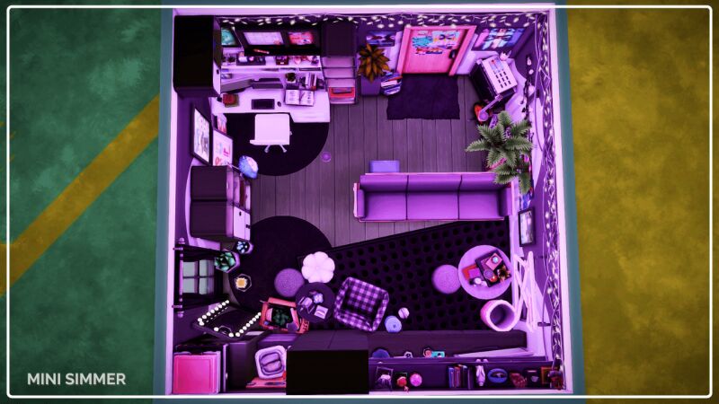 sims 4 cc pixel living no cc by mini simmer 3