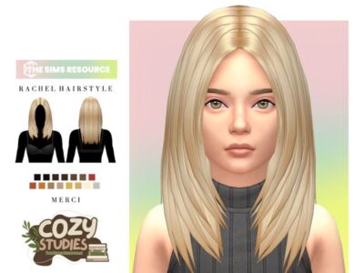 Rachel Hairstyle for Child – Unisex Sims 4 Sims 4 CC