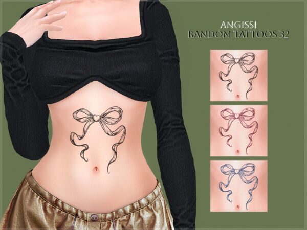 Random Tattoos 32 by Angissi Sims 4 CC