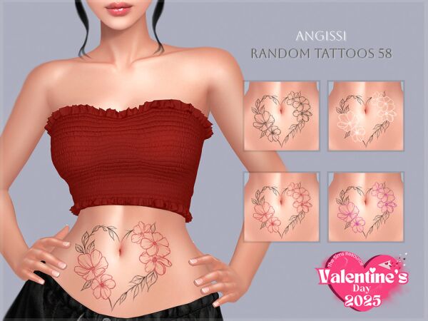 Stylish Random Tattoos Collection Sims 4 CC