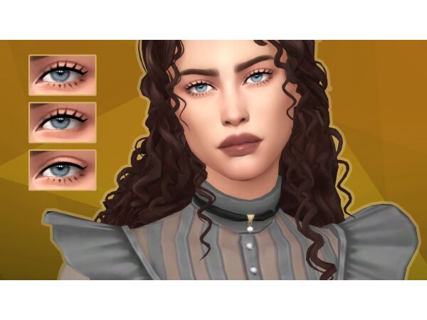 Riley Lashes Eyeliner by Remussirion Sims 4 CC