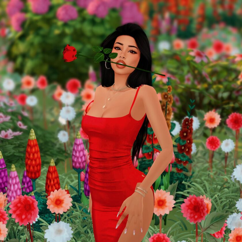 sims 4 cc roses posepack 4