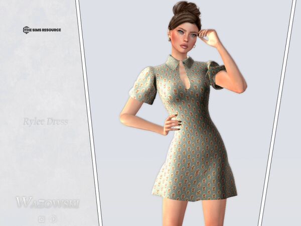 Rylee Dress by Wazowski – Stylish and Chic Sims 4 CC