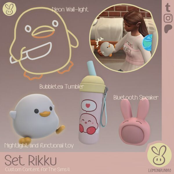 Rikku Set – TS4 CC Pack Sims 4 CC