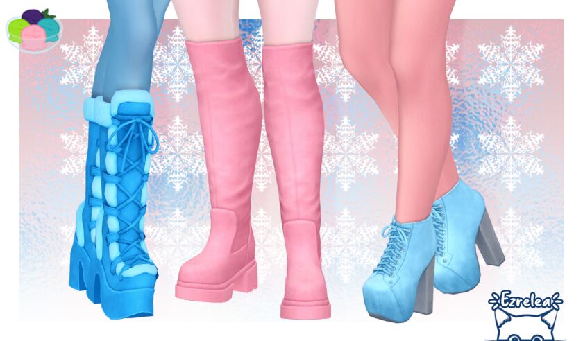 Stylish Revival Shoe Set Recolor Sims 4 CC