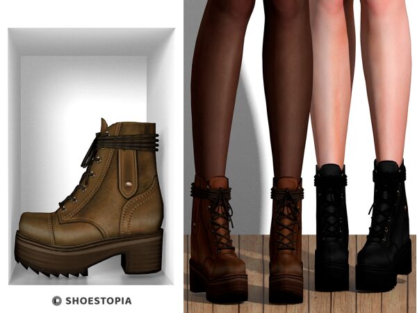 sims 4 cc shoestopia dama plataform sandals 5