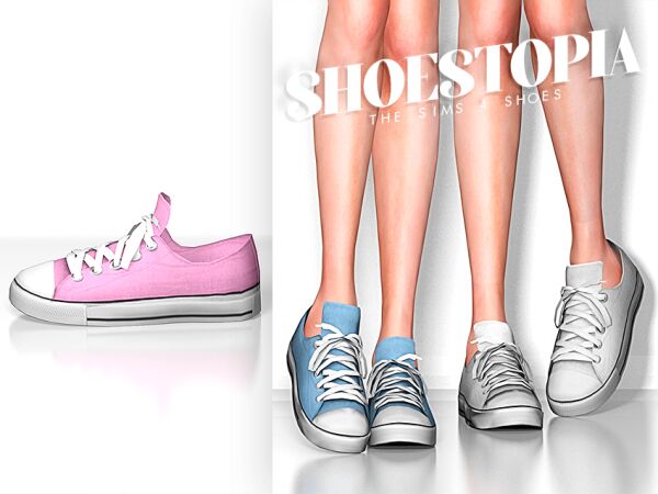 sims 4 cc shoestopia denim sneakers 4