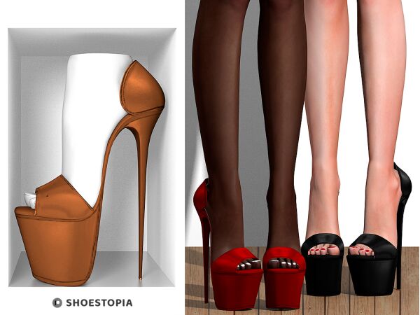 sims 4 cc shoestopia diamonds high heels 4