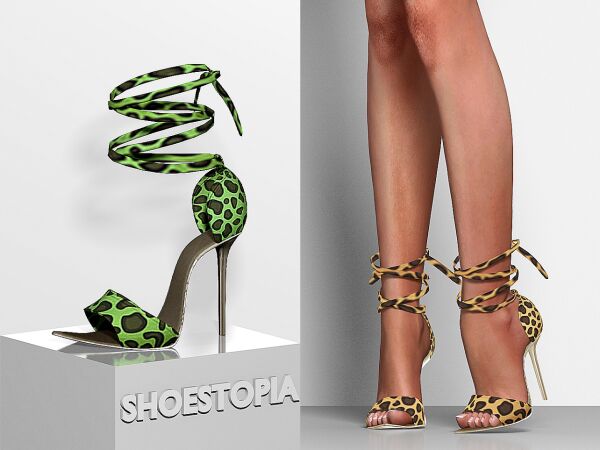 sims 4 cc shoestopia diamonds high heels 6